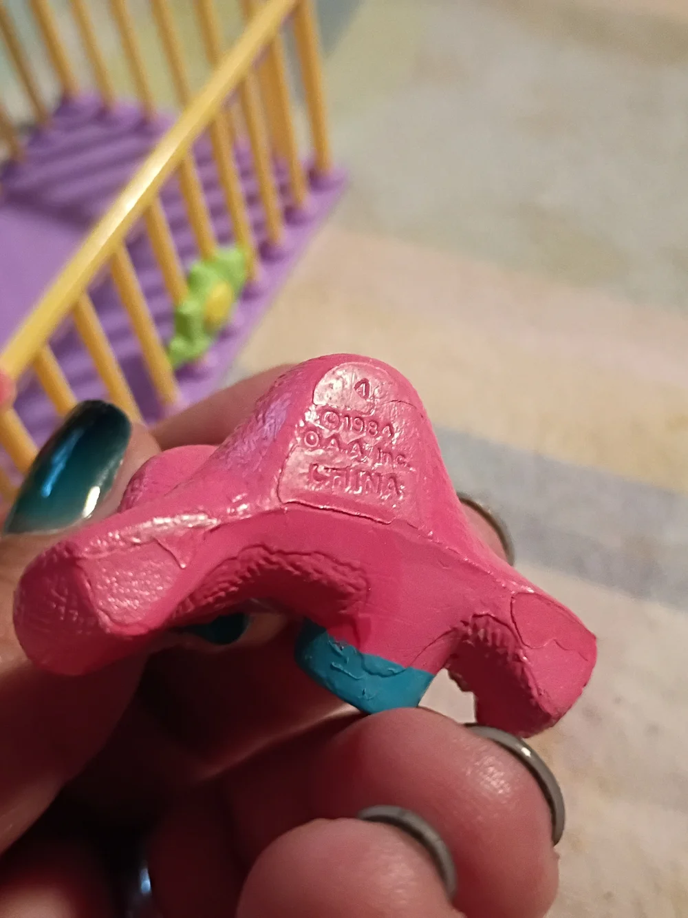 Vintage Cabbage Patch Figure With Crib